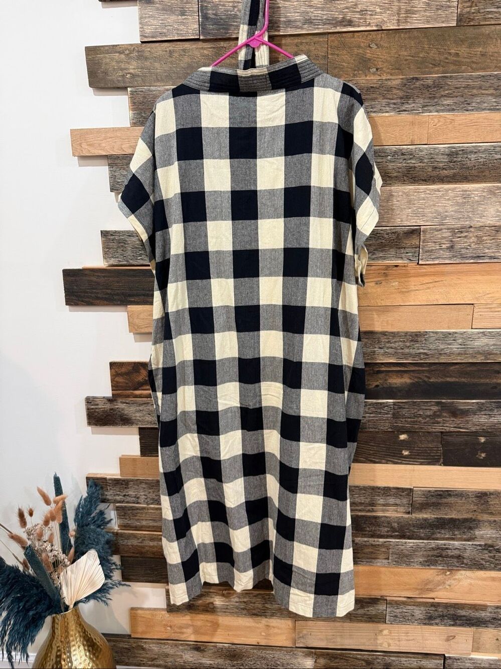 Rujuta Sheth NAYA KAFTAN DRESS - MONO CHEX boho lagenlook sz XL/1XL - Picture 3 of 8
